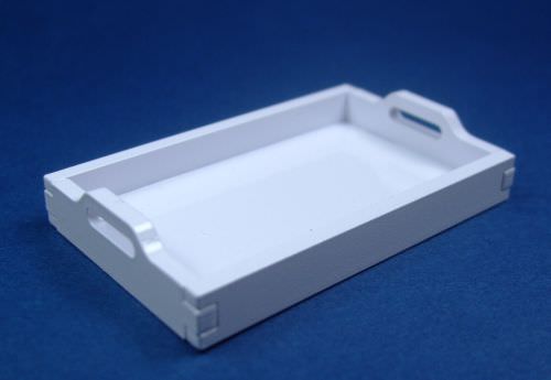 Acrylic & Plastic | White Plastic Tray (L)