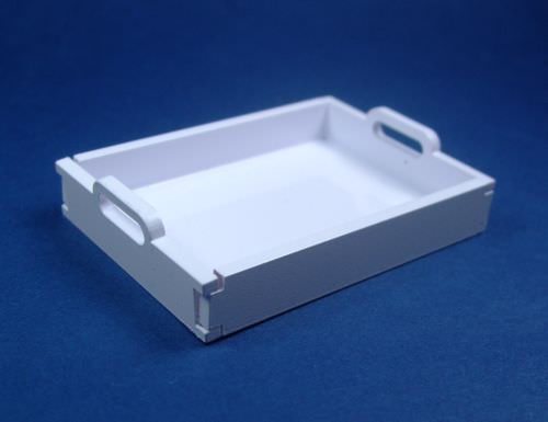 Acrylic & Plastic | White Plastic Tray (S)