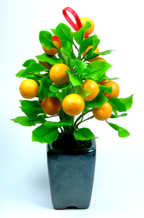 Flower & Stamen etc. | Citrus (S) 12 pcs of orange  - Dia.1.7cm
