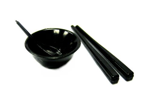 Acrylic & Plastic | Bowl Set (Black) 